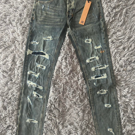 Ksubi Men's Navy and Blue Jeans