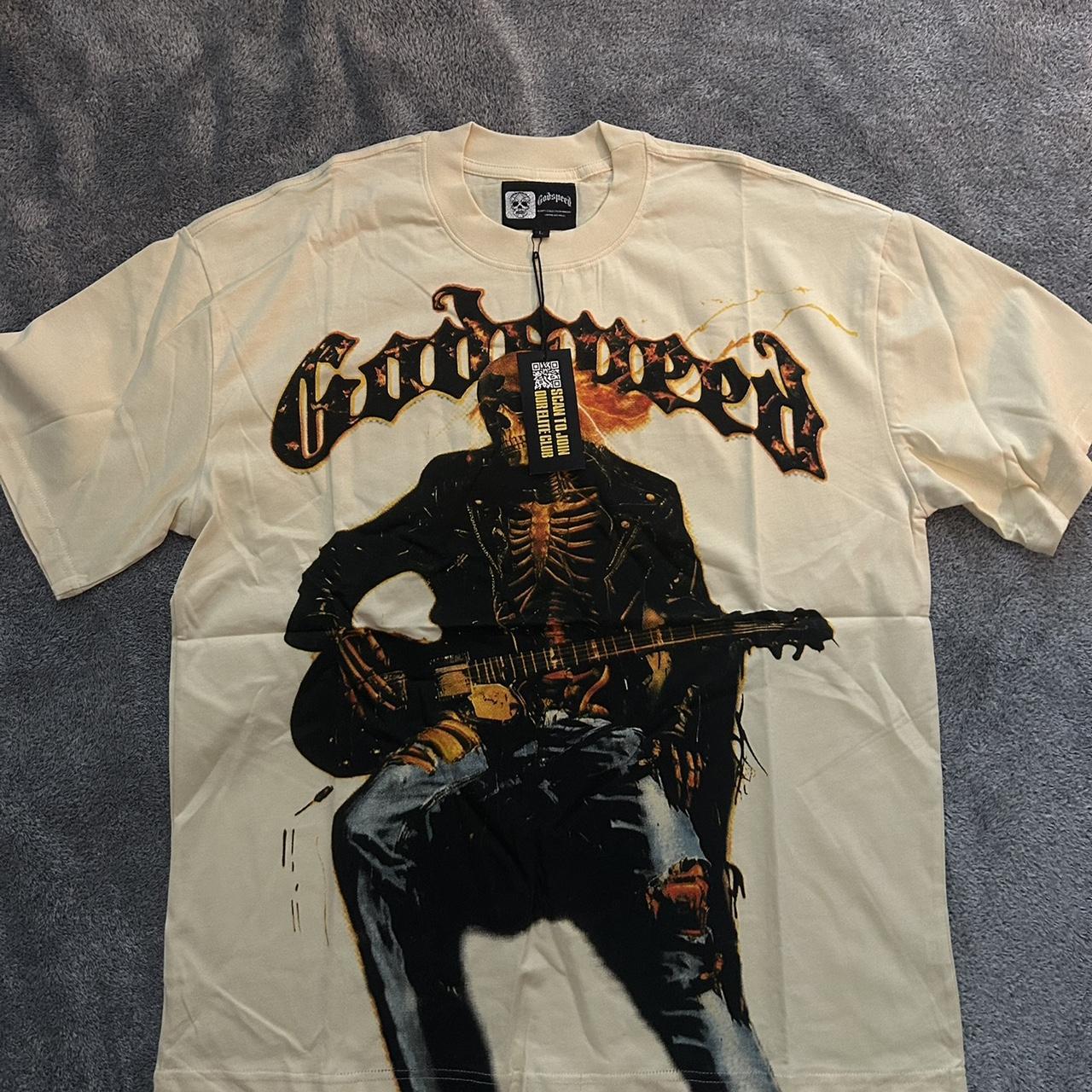 Godspeed Men's Cream and Tan T-shirt