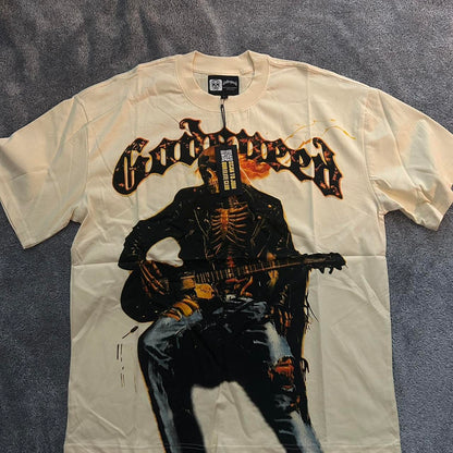 Godspeed Men's Cream and Tan T-shirt