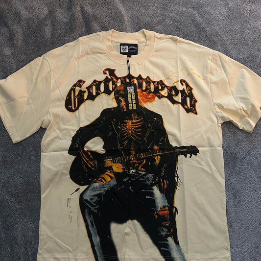 Godspeed Men's Cream and Tan T-shirt