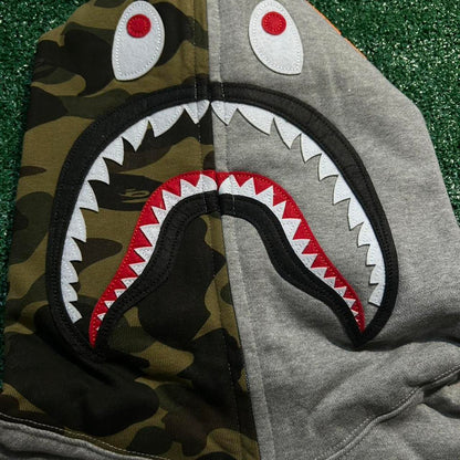 A Bathing Ape (BAPE) Men's Grey Hoodie