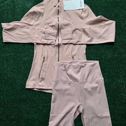Lululemon Women's Pink and Tan Top