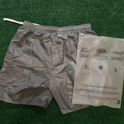 Men's Grey and Silver Shorts
