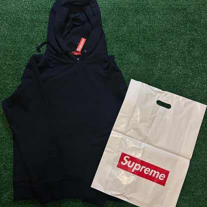 Supreme Men's Navy and Black Hoodie