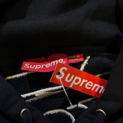 Supreme Men's Navy and Black Hoodie