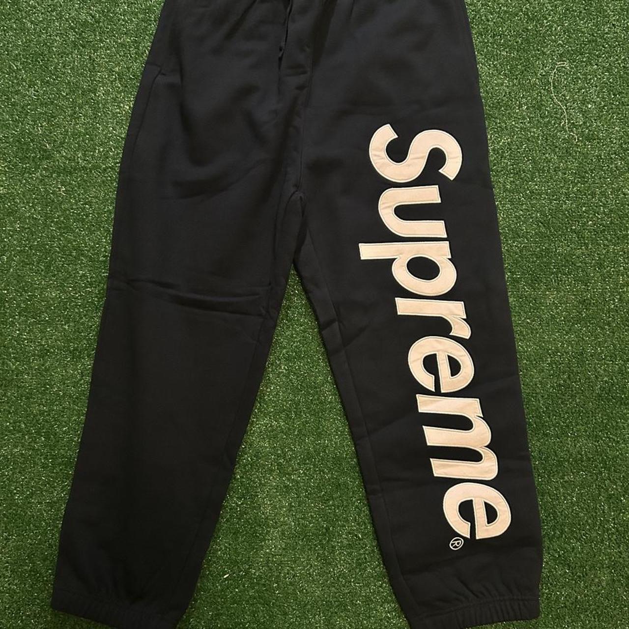 Supreme Men's Navy and Black Hoodie