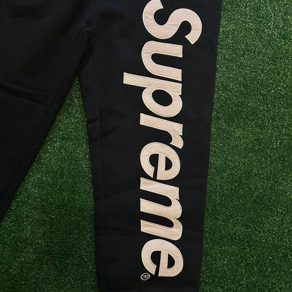Supreme Men's Navy and Black Hoodie